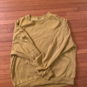 Barely worn olive  crewneck top